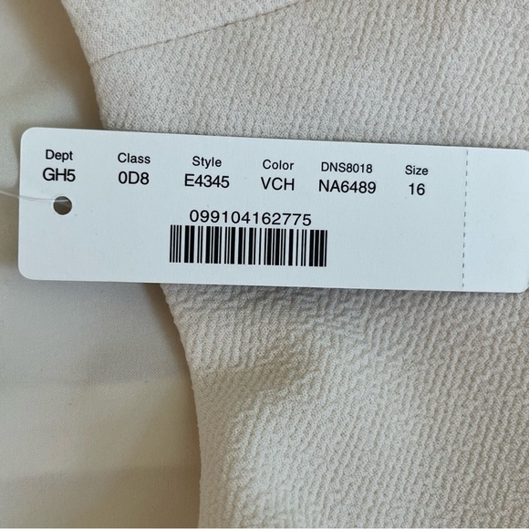 J Crew NWT Sleeveless Sheath Dress Cream Black Faux Leather Stretch Size 16 - Picture 12 of 16